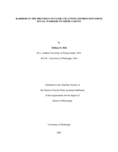 Phd thesis on family planning