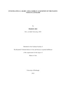 arabic master thesis